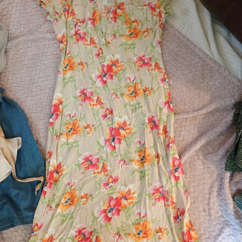Liz Claiborne Multicolor Floral Maxi Dress